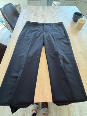 Banana Republic Black Wide-Leg Dress Pants